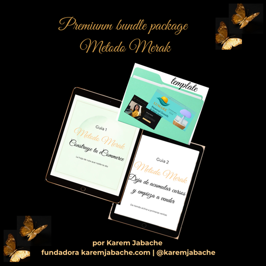Método MERAK Bundle — Todo lo que necesitas para construir tu tienda online y empezar a vender: sin programar, sin equipo, sin excusas
