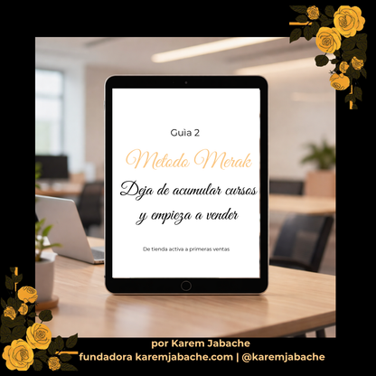Método MERAK — Deja de acumular. Empieza a vender: tu sistema con IA para crear contenido y publicidad en 30 min/día