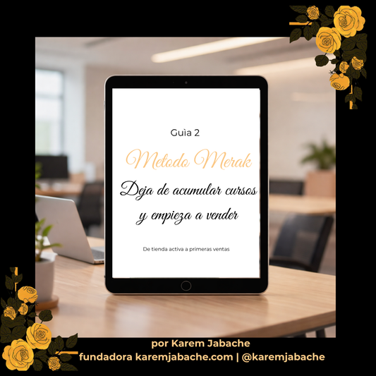 Método MERAK — Deja de acumular. Empieza a vender: tu sistema con IA para crear contenido y publicidad en 30 min/día