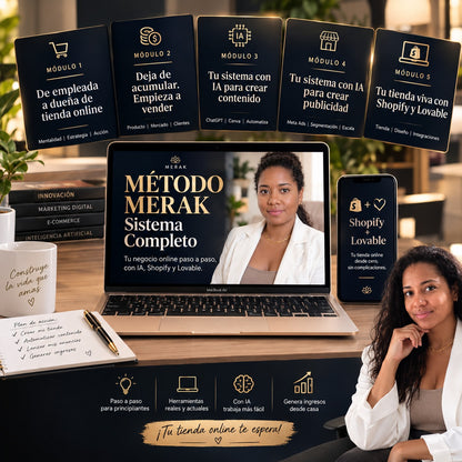 Método MERAK Vip — De cero a tus primeras ventas: sin programar, sin equipo, sin excusas