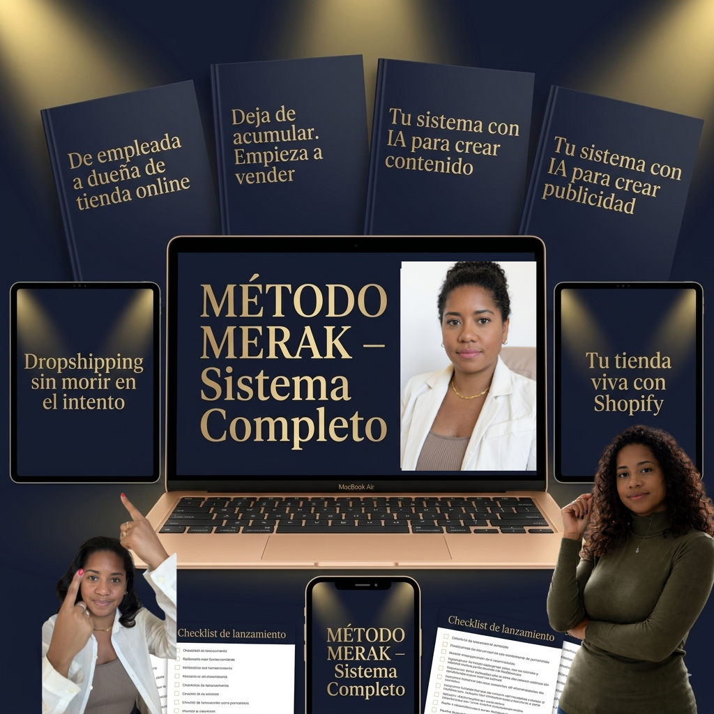 Método MERAK Bundle — Todo lo que necesitas para construir tu tienda online y empezar a vender: sin programar, sin equipo, sin excusas