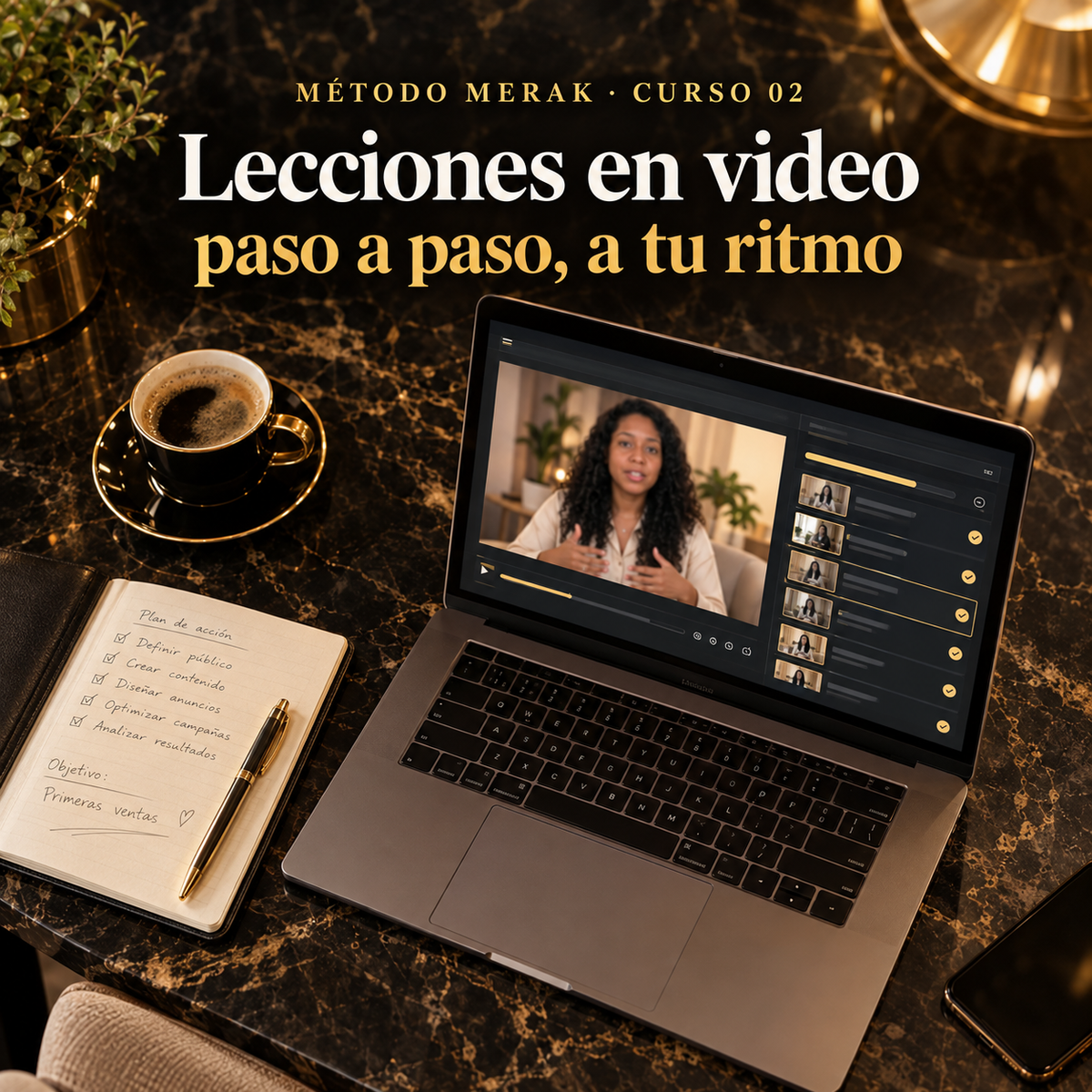 Método MERAK — Deja de acumular. Empieza a vender: tu sistema con IA para crear contenido y publicidad en 30 min/día